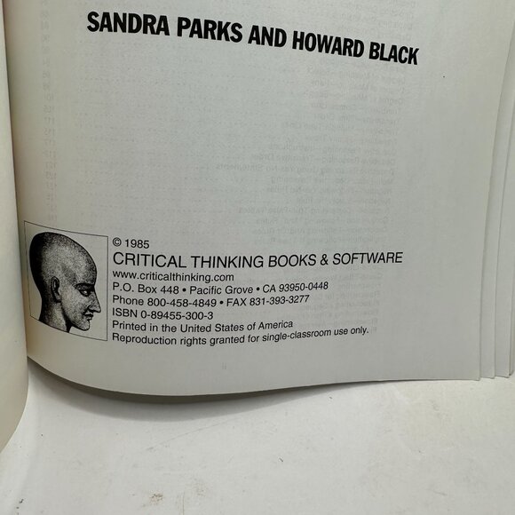 Building Thinking Skills Level 3 Verbal - Student Book Sandra Parks Howard Black - Picture 5 of 5